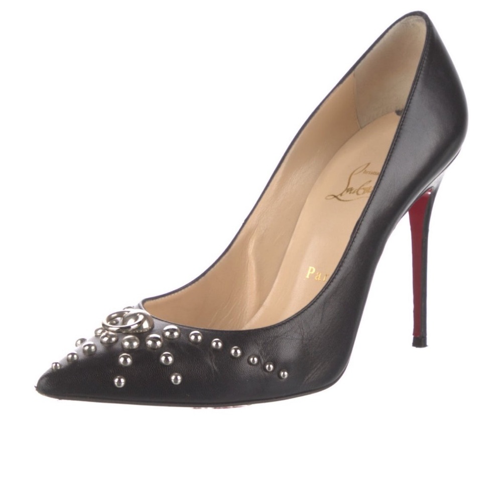 Christian Louboutin Studded Leather Pumps 8.5/IT 38.5